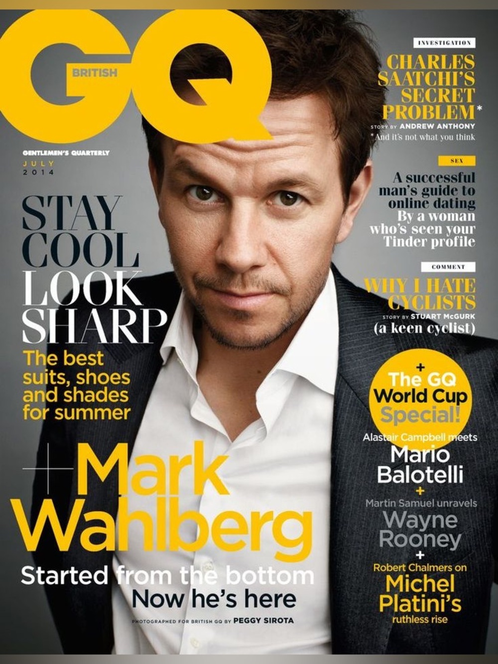 JULY 2014 BRITISH GQ MAGAZINE - MARK WAHLBERG